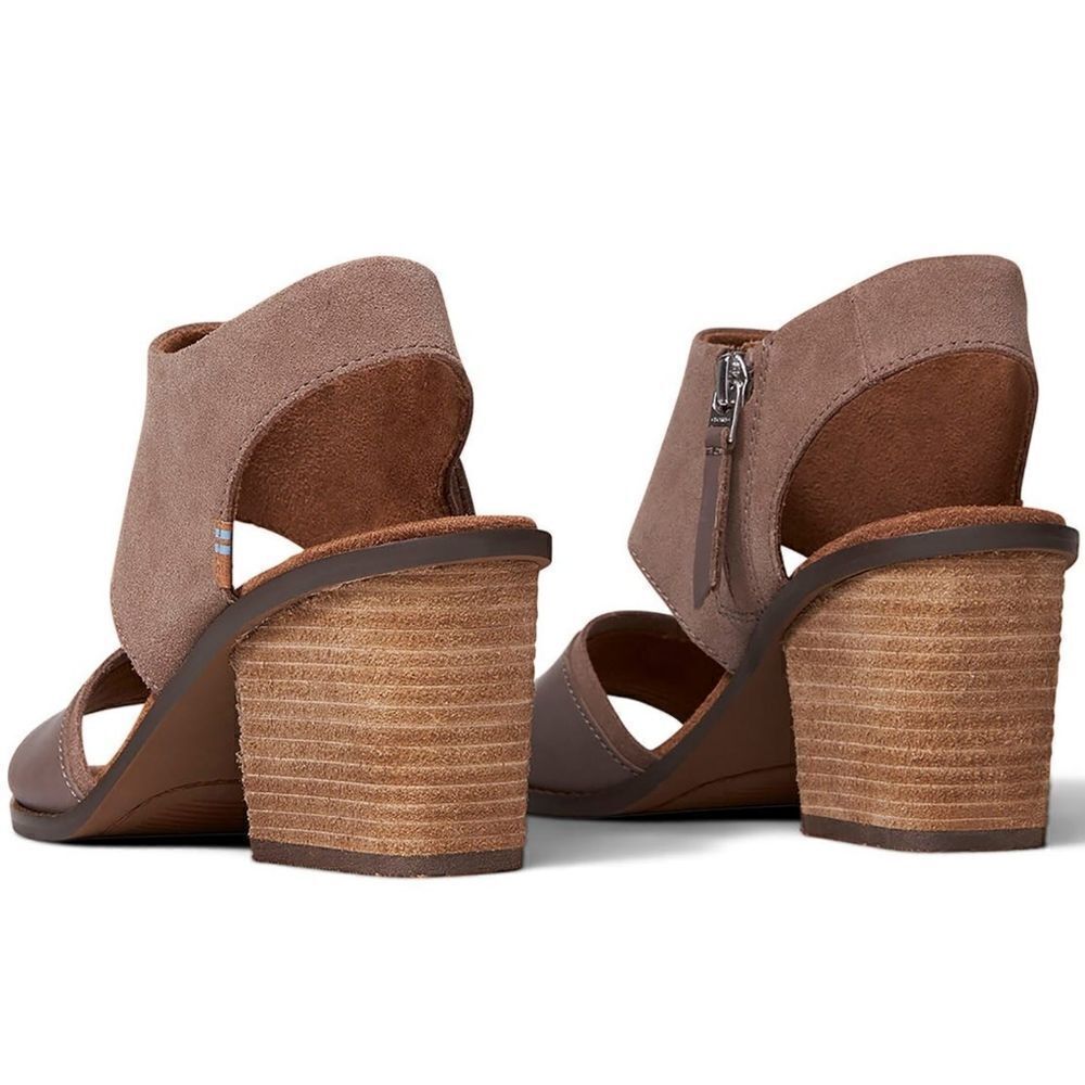 TOMS Suede Block Sandals - Picture 2 of 9
